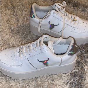 Windsor Smith platform white sneakers